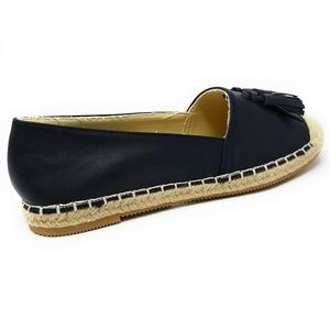 Forever Young Shoes - Women Espadrille Flats with Tassels, B-2605, Navy Forever Young Shoes - Women Espadrille Flats with Tassels, B-2605, Navy